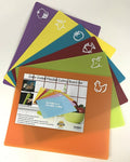 Flexible Cutting Board Mats Set of 6 BPA Free Non-Slip Plastic Chopping Mats 12x15