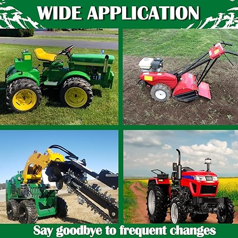 Upgraded 4.80/4.00-8 Tires Tubeless, 4.80x4.00-8" Tractor Turf Tires Replacement for Lawn Mower, Garden Cart, Golf Cart and Turf, 2-Pack