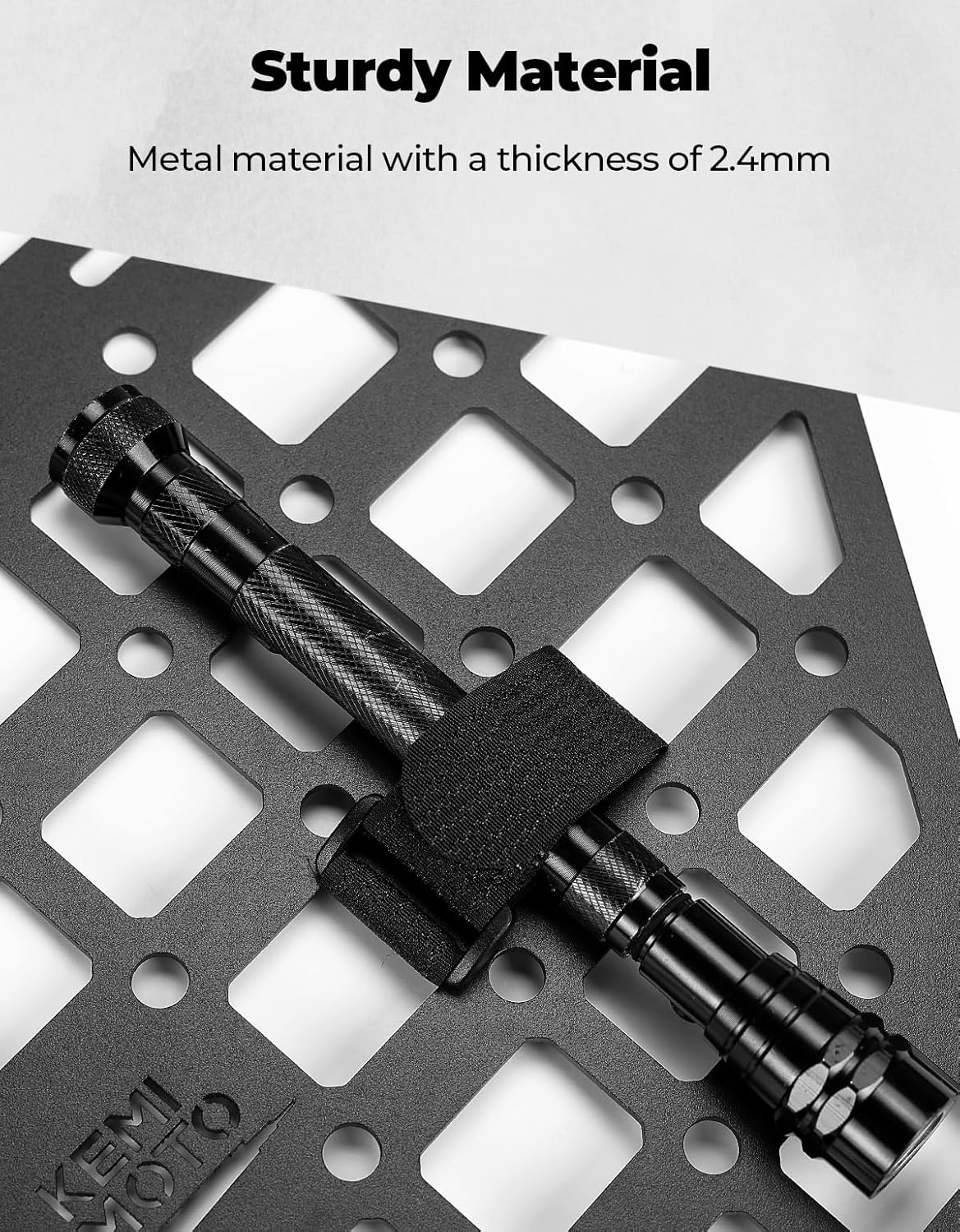 KEMIMOTO Seat Side Molle Panels for Vehicles Storage Gears Accessories Molle Panel Compatible with Polaris Ranger XP 1000 2018-2024