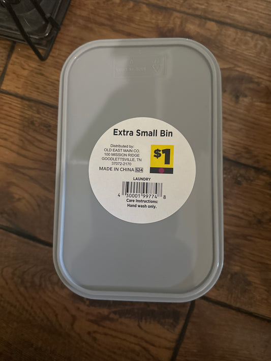 Extra small bin