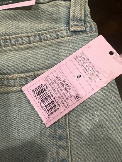 Wild Fable Mid-Rise Straight Leg Distressed Jeans