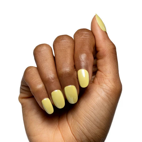 Olive & June Instant Mani Maximalist Short Round Press-On Nails, Citrus Chrome, 42 Pieces