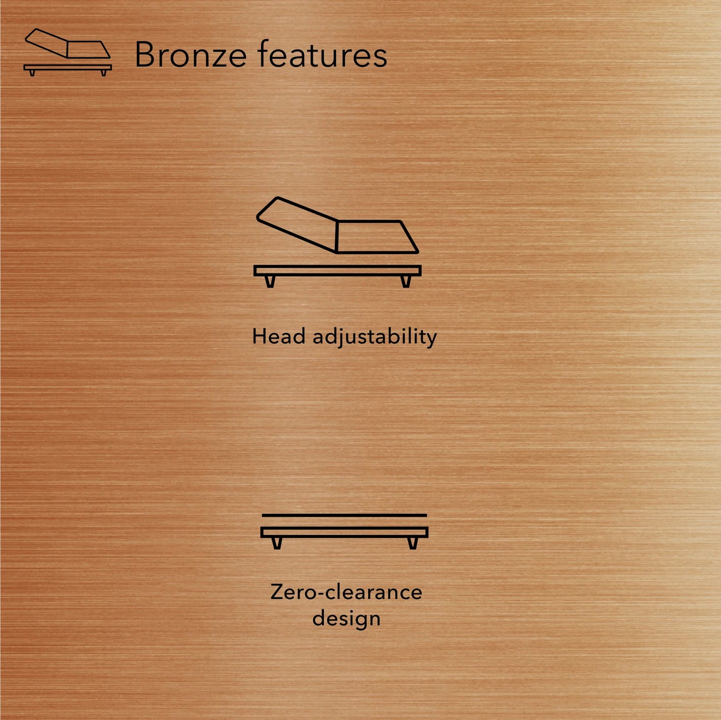 Baselogic Bronze King Adjustable Bed Frame