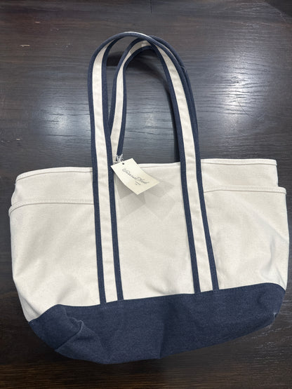 Universal Thread™ Canvas Tote Bag – Blue & Natural – Large Everyday Carryall