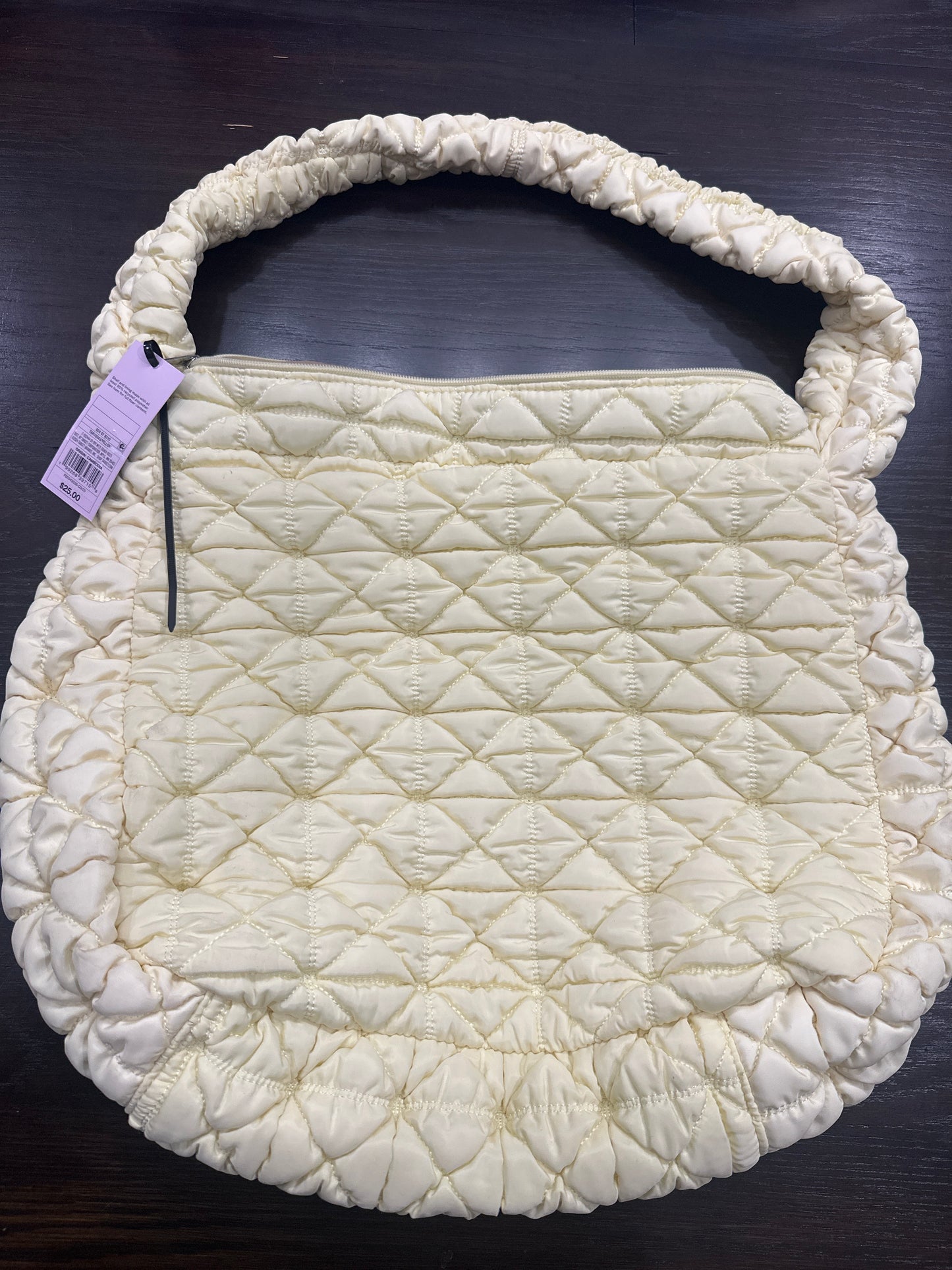 Wild Fable™ Quilted Ruched Handle Shoulder Bag – Soft Yellow