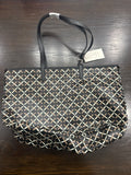 A New Day™ Monogram Tote Bag with Detachable Crossbody Strap Black
