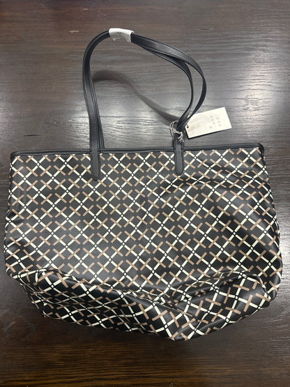 A New Day™ Monogram Tote Bag with Detachable Crossbody Strap Black