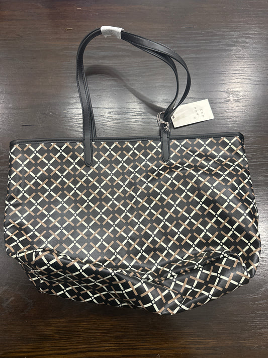 A New Day™ Monogram Tote Bag with Detachable Crossbody Strap Black