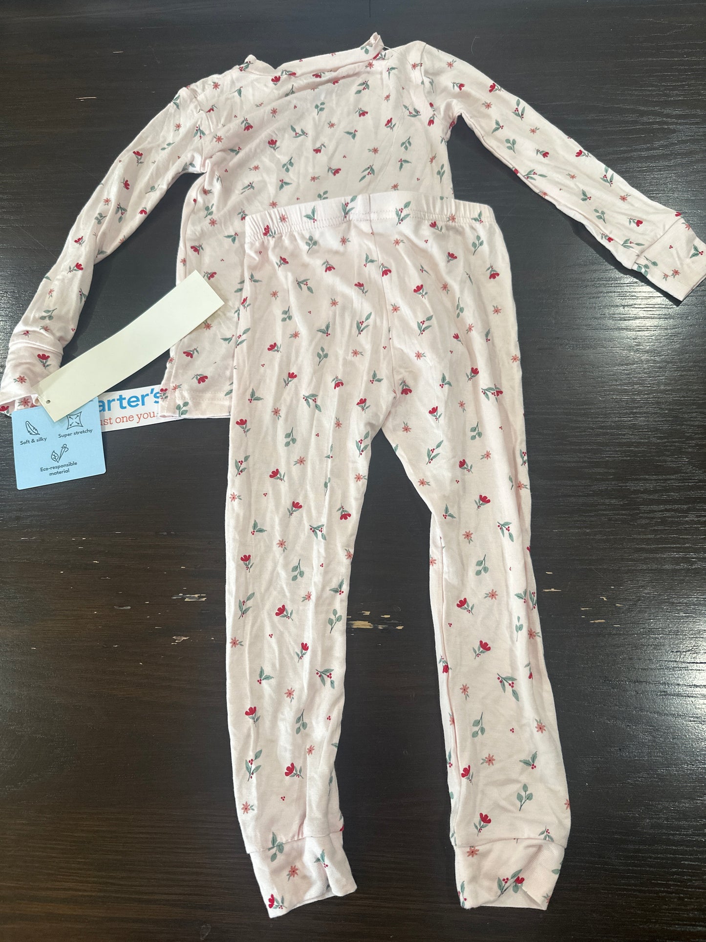 Carter’s Floral Long Sleeve Pajama Top & Pants Set