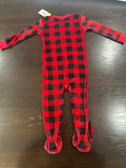Carter’s Buffalo Plaid Bear Footed Sleep & Play One-Piece Pajamas