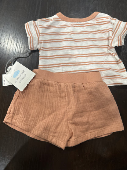 Cloud Island™ Baby 2-Piece Outfit Set – Shirt & Shorts