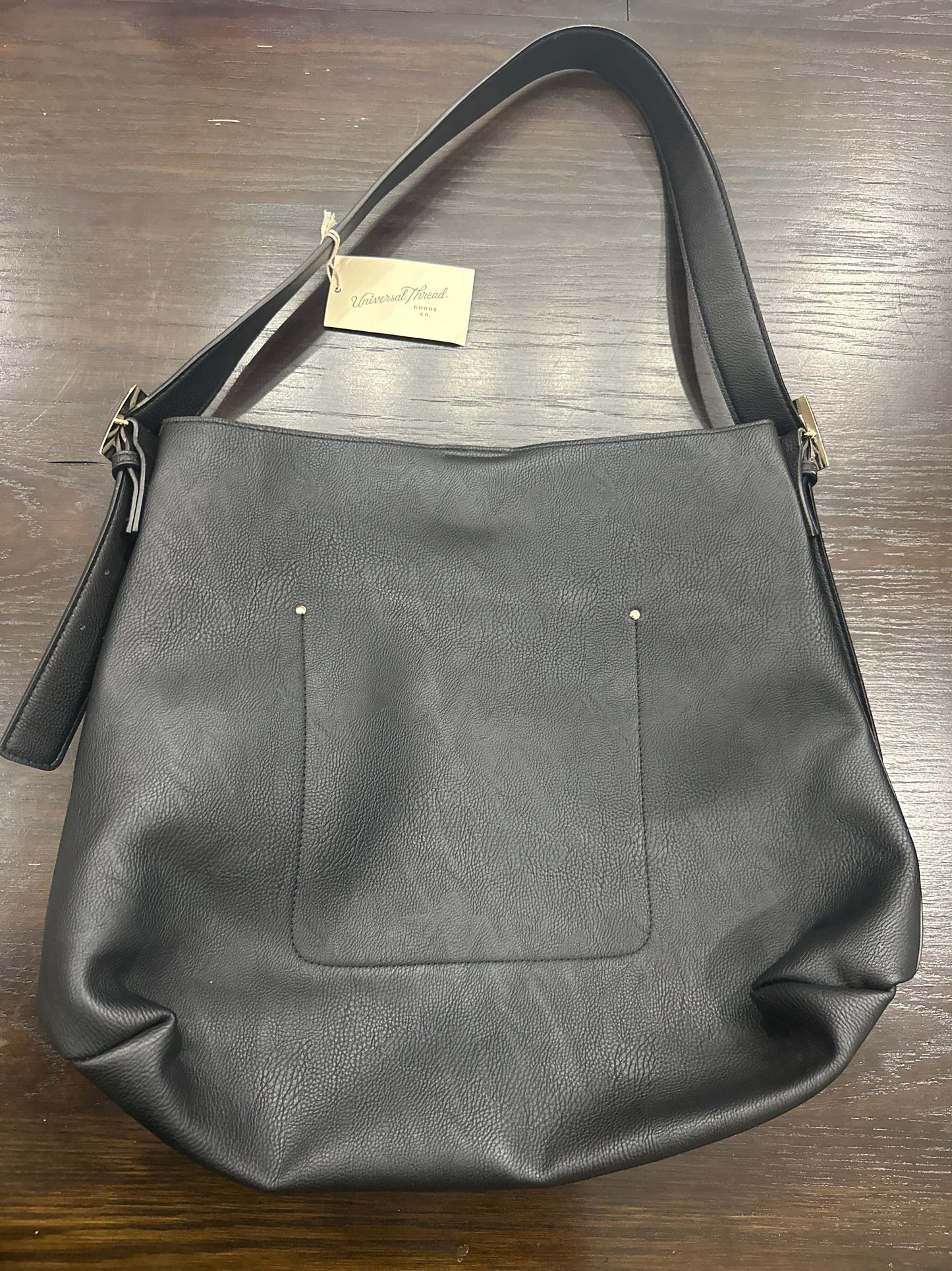 Universal Thread™ Faux Leather Hobo Shoulder Bag – Black