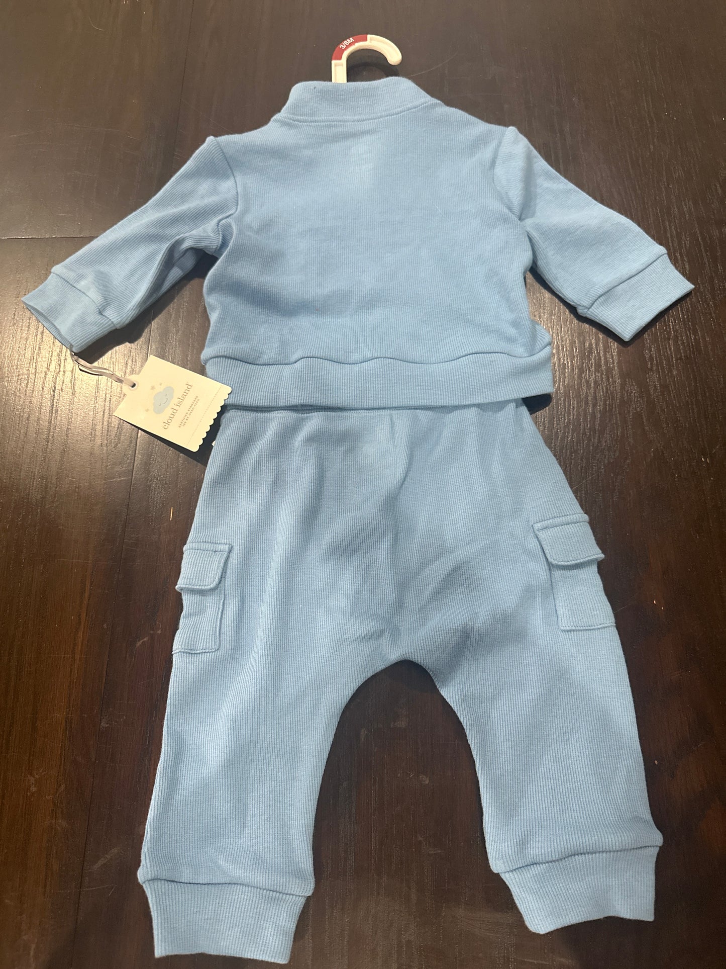 Cloud Island™ Baby Ribbed Lounge Set – 2 Piece Outfit (Top & Pants)