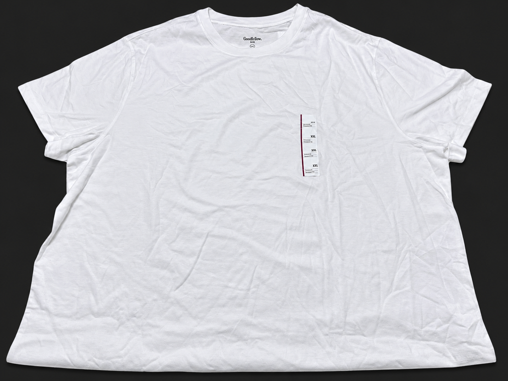 Goodfellow & Co White Crew Neck T Shirt Size XXL