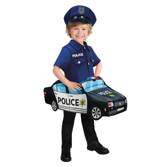 Cop Car Step-In Halloween Costume for Toddler, Size 3-4T, by Way to Celebrate