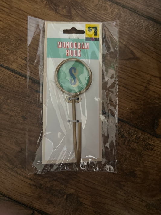 S monogram hook