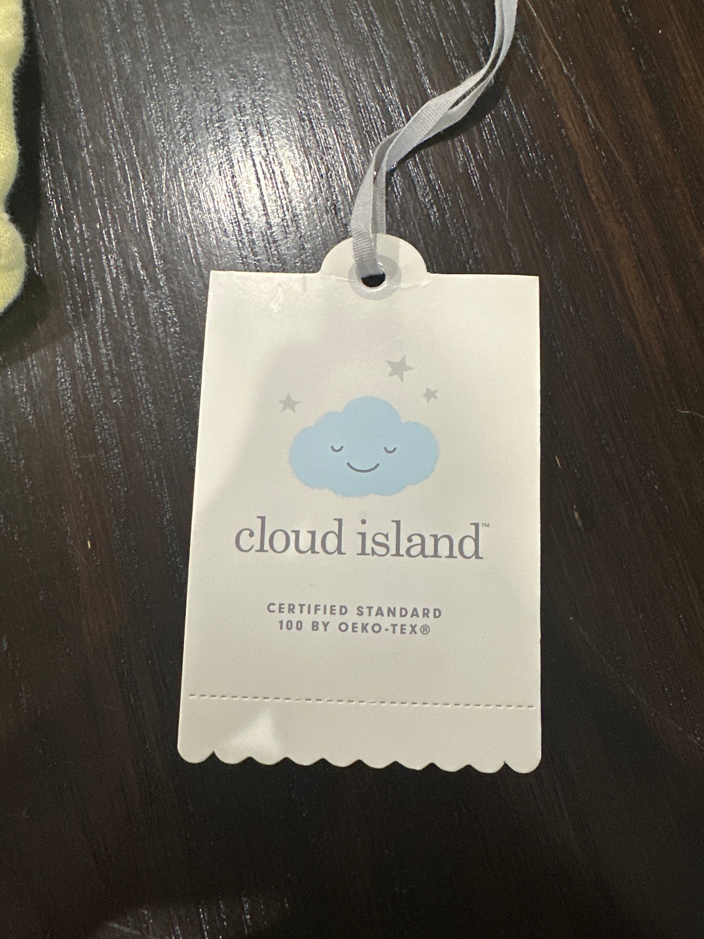 Cloud Island Baby Long-Sleeve Romper with Bow – Yellow