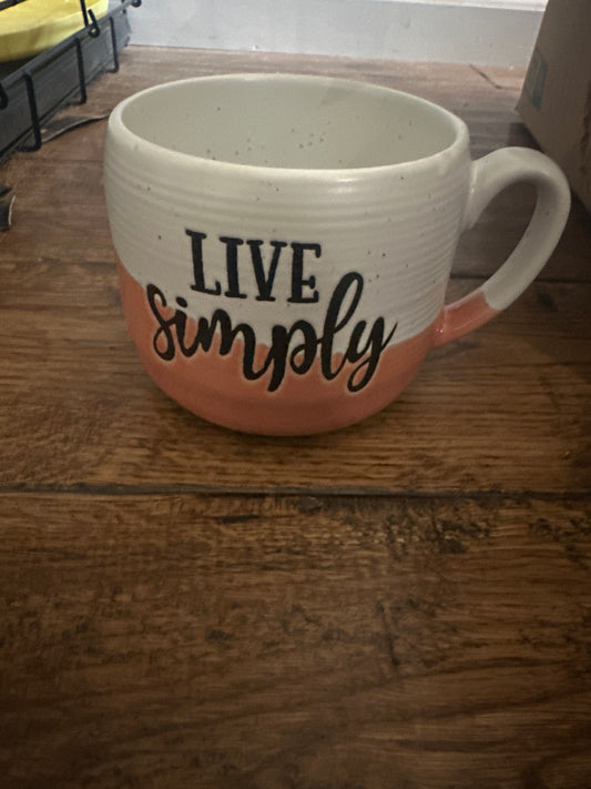 Live simply mug
