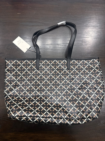 A New Day™ Monogram Tote Bag with Detachable Crossbody Strap Black