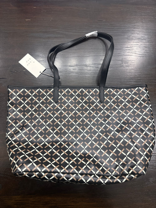 A New Day™ Monogram Tote Bag with Detachable Crossbody Strap Black