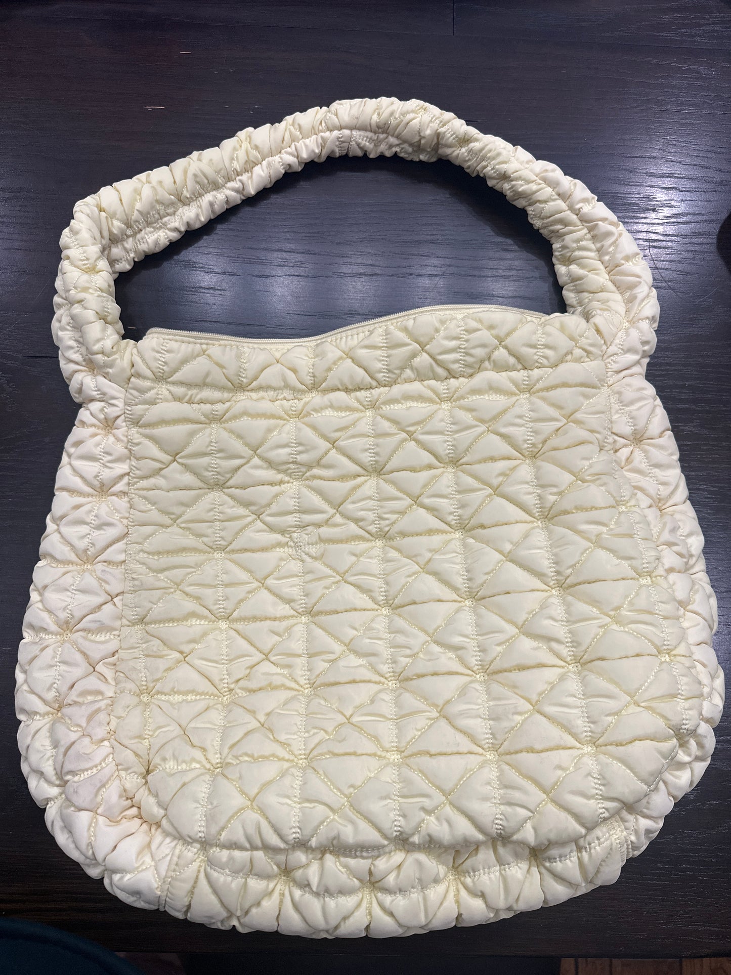 Wild Fable™ Quilted Ruched Handle Shoulder Bag – Soft Yellow