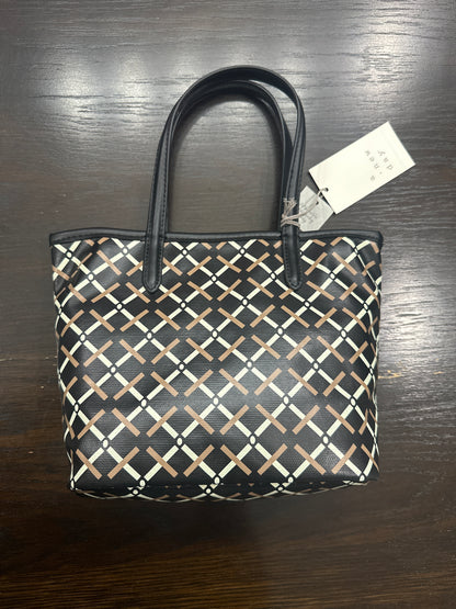 A New Day™ Black Monogram Tote Handbag with Detachable Crossbody Strap