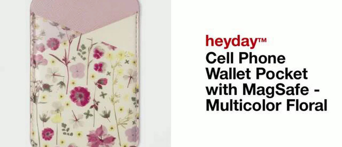 Cell Phone Wallet Pocket with MagSafe - heyday™ Floral: Phone Charm Accessory