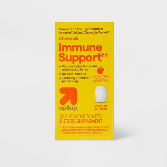 Immune System Support Chewable Tablets - Citrus Flavor - 32ct - up&up™
