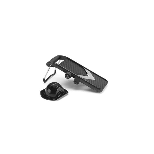 Cuisinart V-Blade Mandoline: Stainless Steel & Plastic Slicer, 2 Blades, Soft-Grip Handle, Freestanding, Black