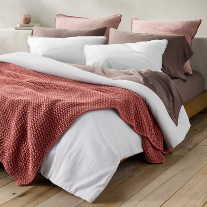 Knit Bed Blanket - Casaluna™ Rose Full/ Queen