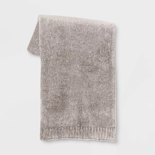 50"x60" Shiny Chenille Throw Blanket - Threshold™