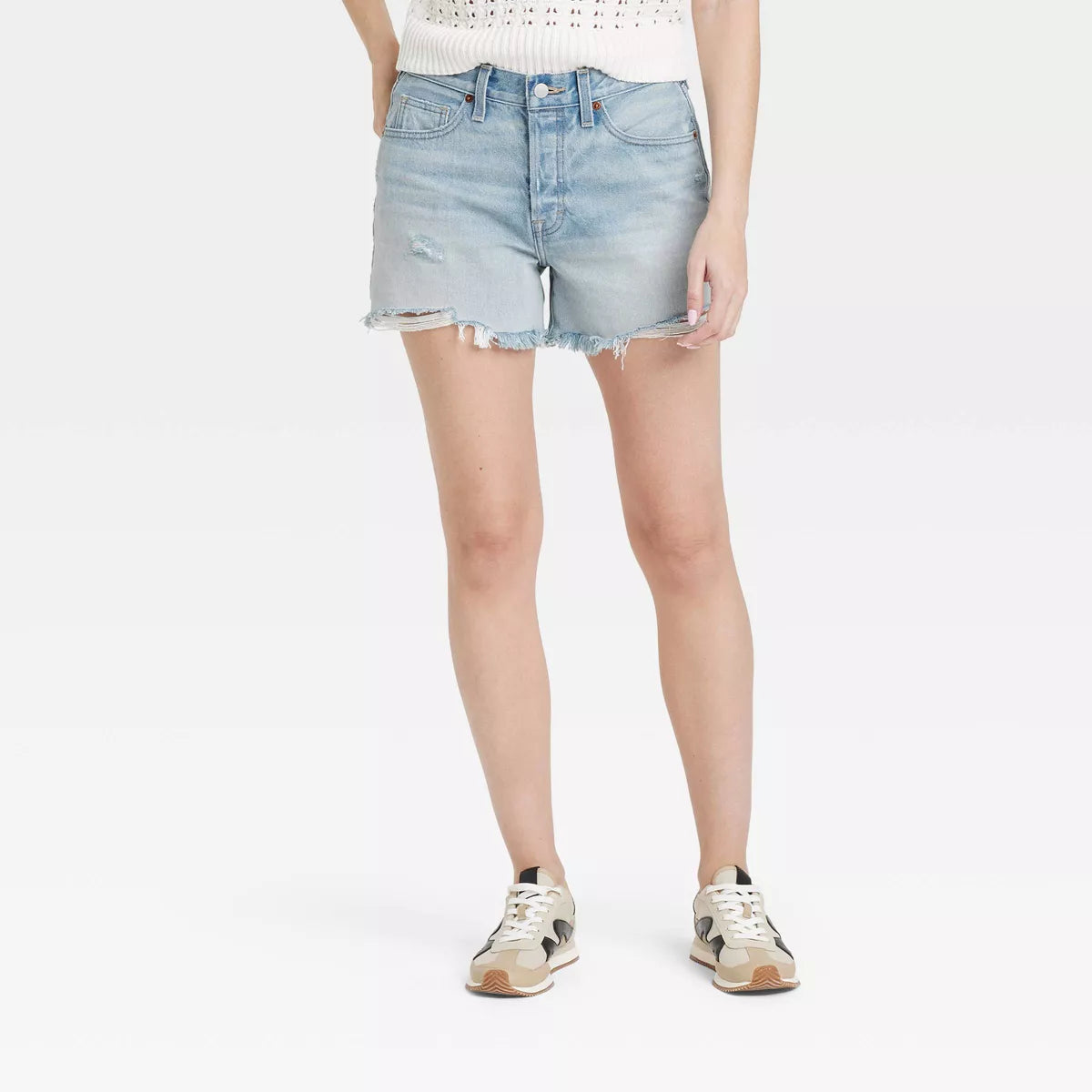 Women's Mid-Rise 90's Baggy Denim Shorts - Universal Thread™ Size 12