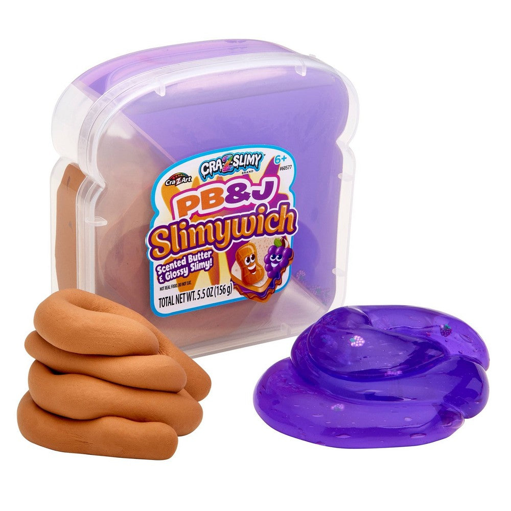 Cra-Z-Slimy PB&J Slimywich Scented Butter and Glossy Slime