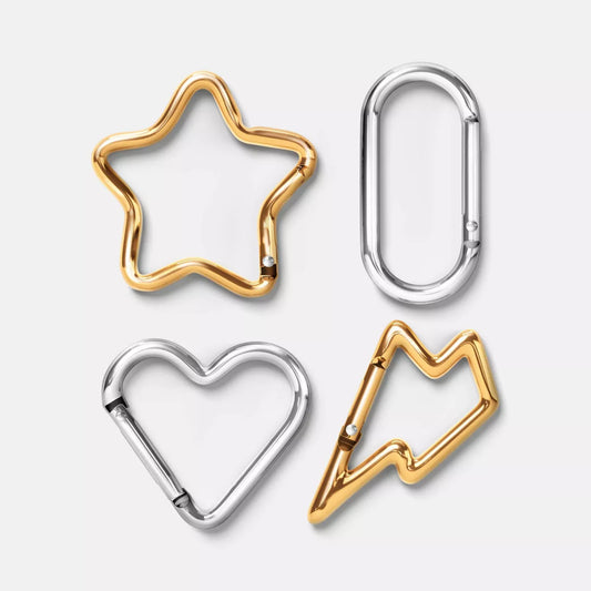 4pk Apple AirPods Carabiners - heyday™: Aluminum Abstract Keychains