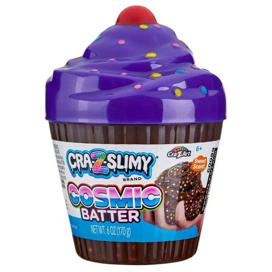 Cra-Z-Slimy Cosmic Batter Scented Slime with Cupcake Shaped Container