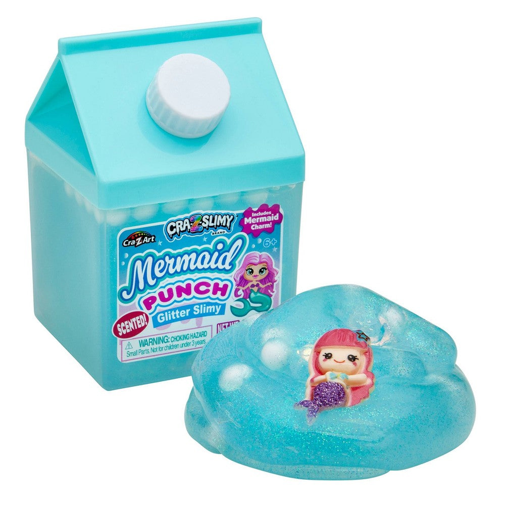 Cra-Z-Slimy Mermaid Punch Glitter Scented Slime with Mermaid Charm