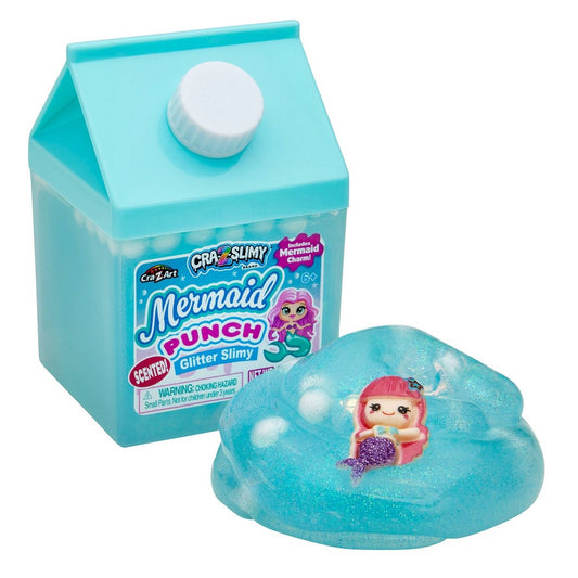 Cra-Z-Slimy Mermaid Punch Glitter Scented Slime with Mermaid Charm