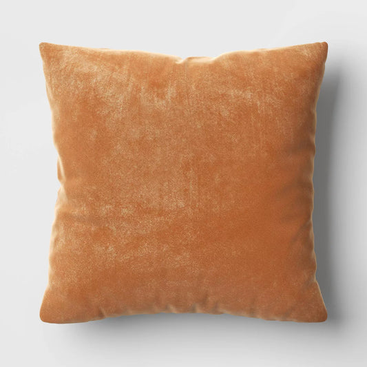 Velvet Solid Square Outdoor Throw Pillow - Threshold