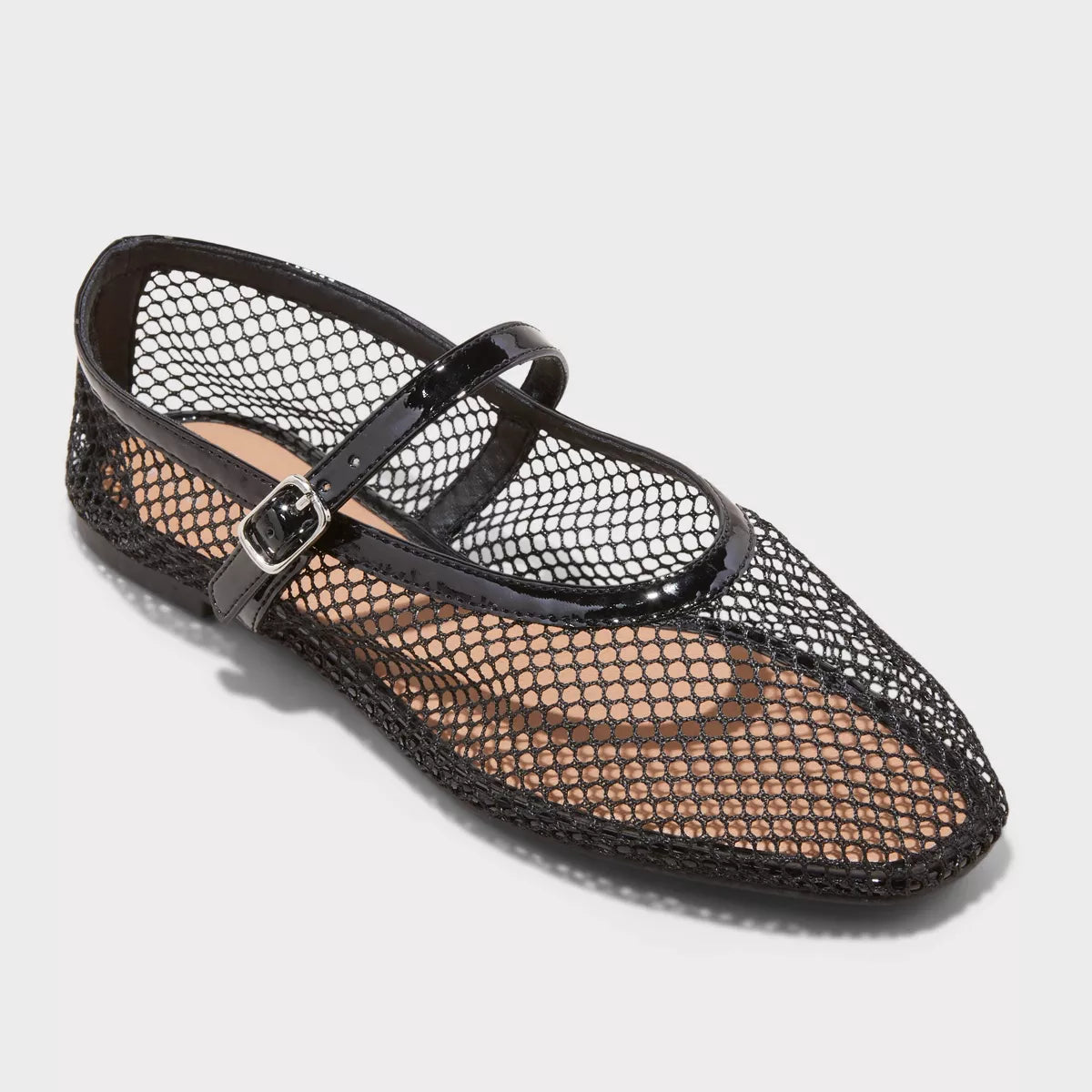 Women's Issa Mesh Mary Jane Ballet Flats with Memory Foam Insole - A New Day™-8W