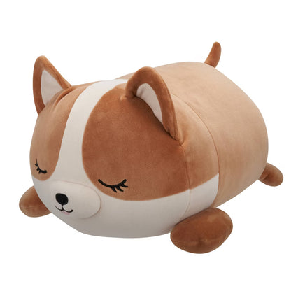 Squishmallows 18" Large Plush Regina Brown and White Corgi Sleepamallows