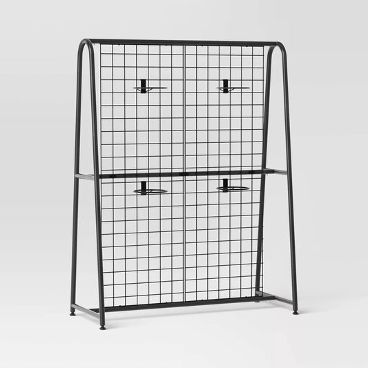 A-Frame Patio Decorative Screen Black 1.83'x5.41'x4.25' - Room Essentials™