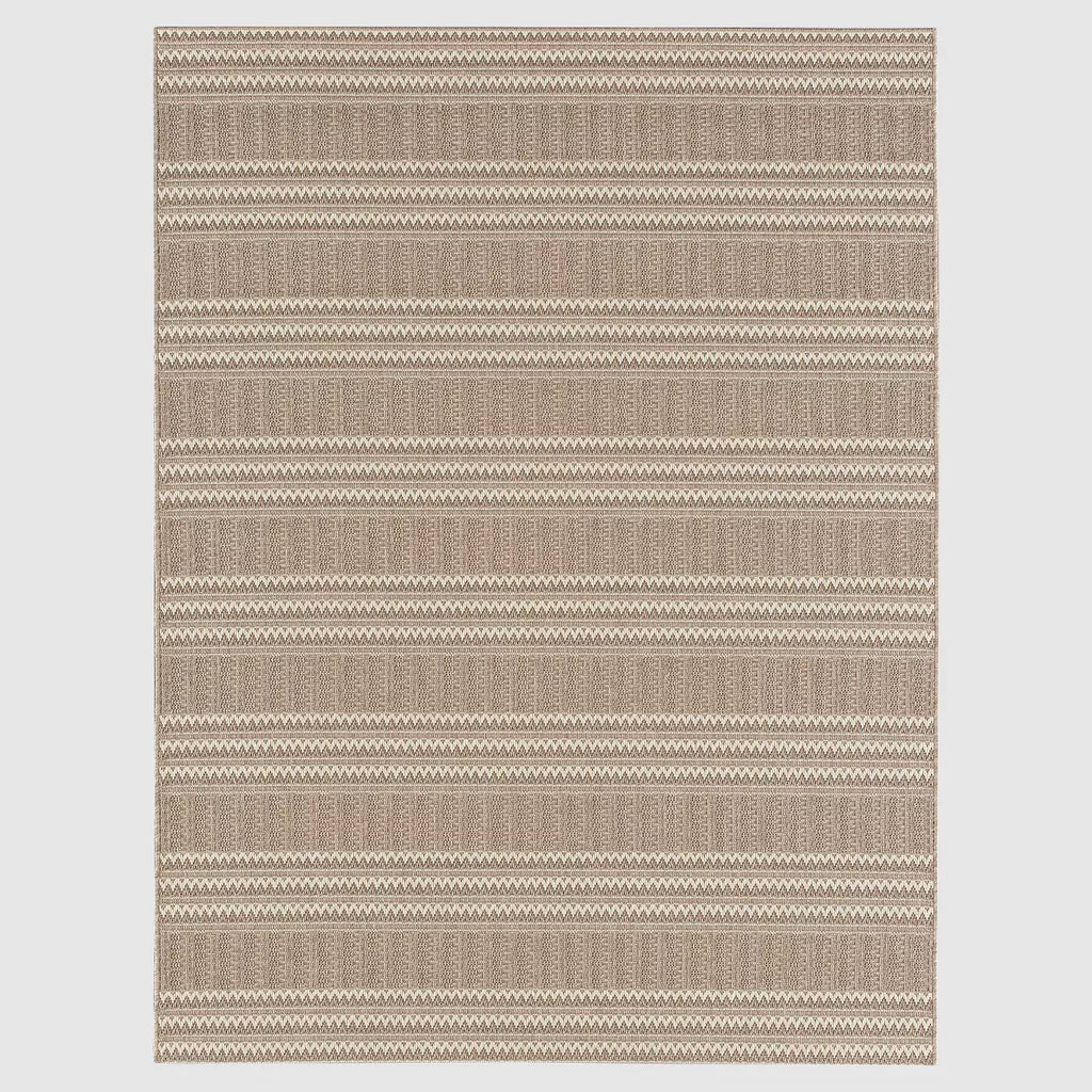 7'10"x10' Oat Cashmere Outdoor Rug Beige - Threshold™: Weather-Resistant, UV Protected