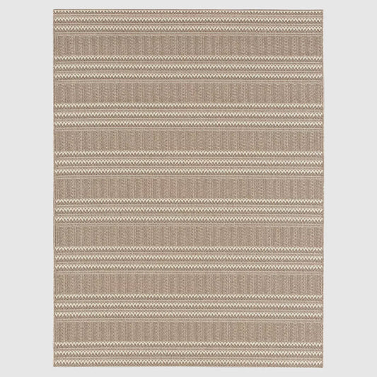 7'10"x10' Oat Cashmere Outdoor Rug Beige - Threshold™: Weather-Resistant, UV Protected