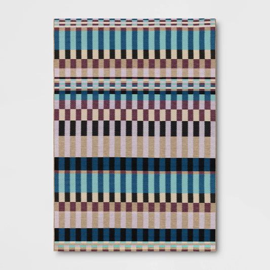 Blocked Stripes Outdoor Area Rug - Threshold™-7X10