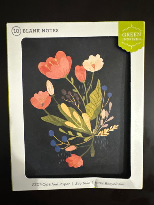 Flower blank notes