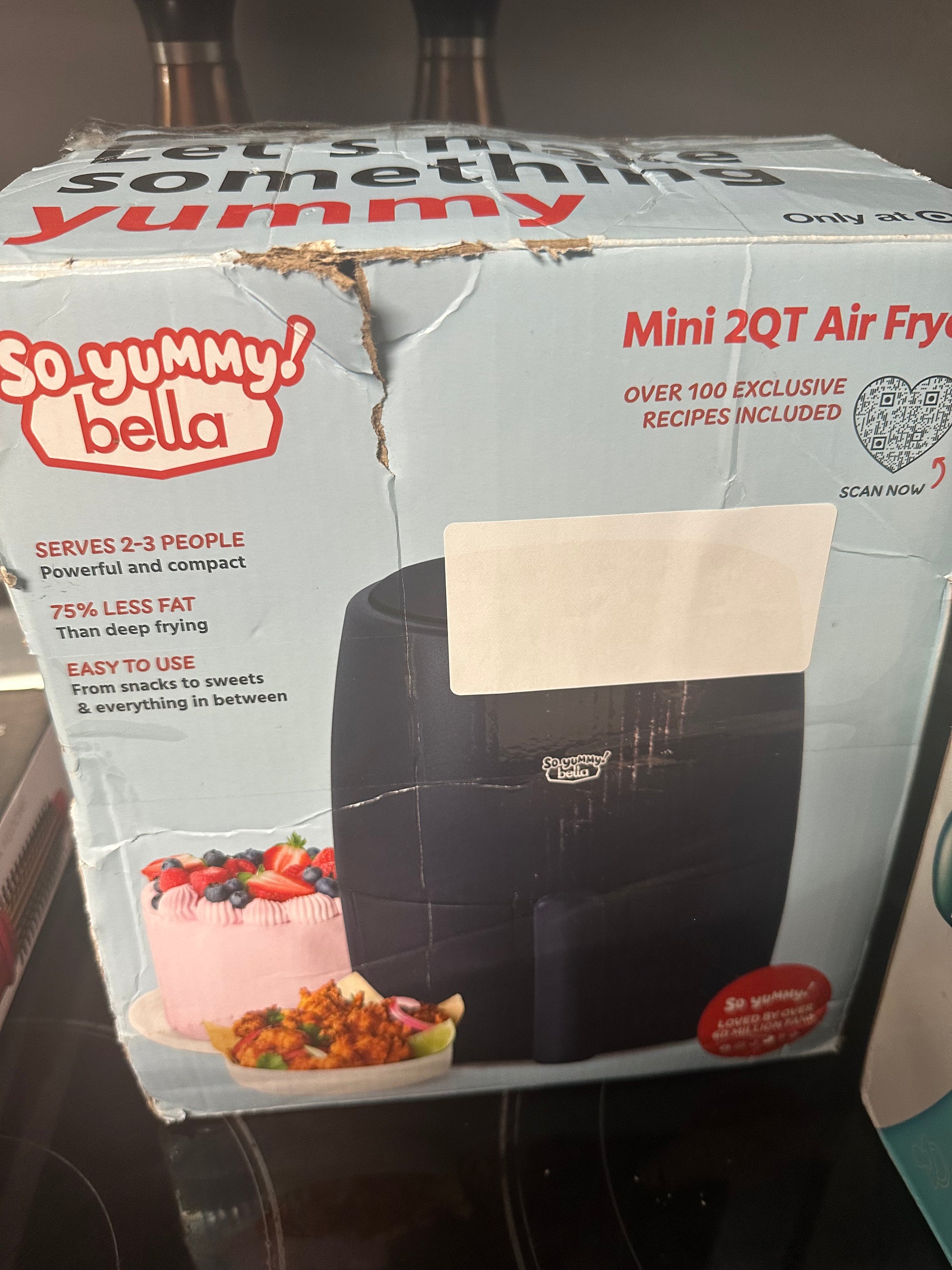 Bella
2 Qt. Electric Air Fryer 1200 Watt