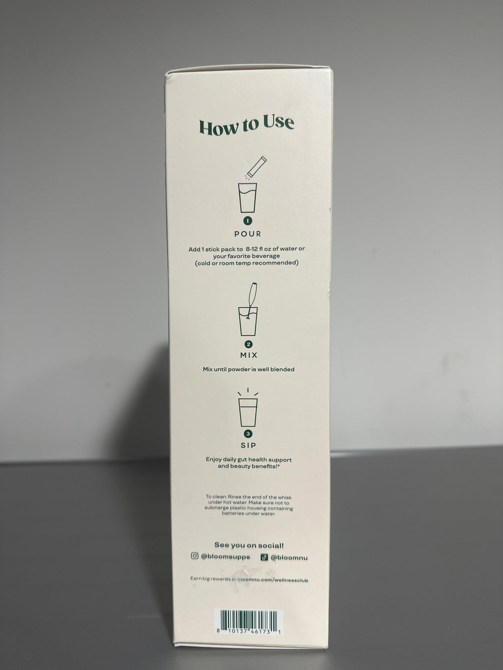 Bloom Colostrum Starter Kit Electric Mixer 8 Stick Packs Exp 02/2027