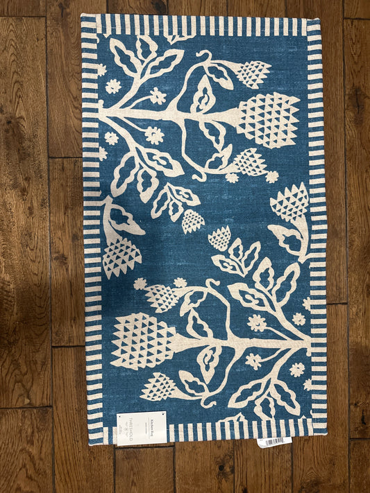 Threshold™ Blue Floral Kitchen Rug