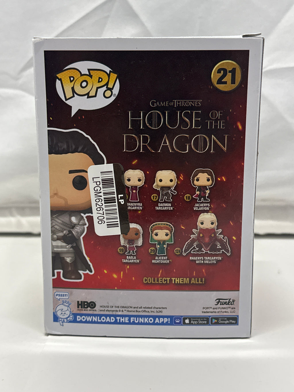 Funko Pop Ser Criston Cole #21 House of the Dragon Day of the Dragon Target Exclusive