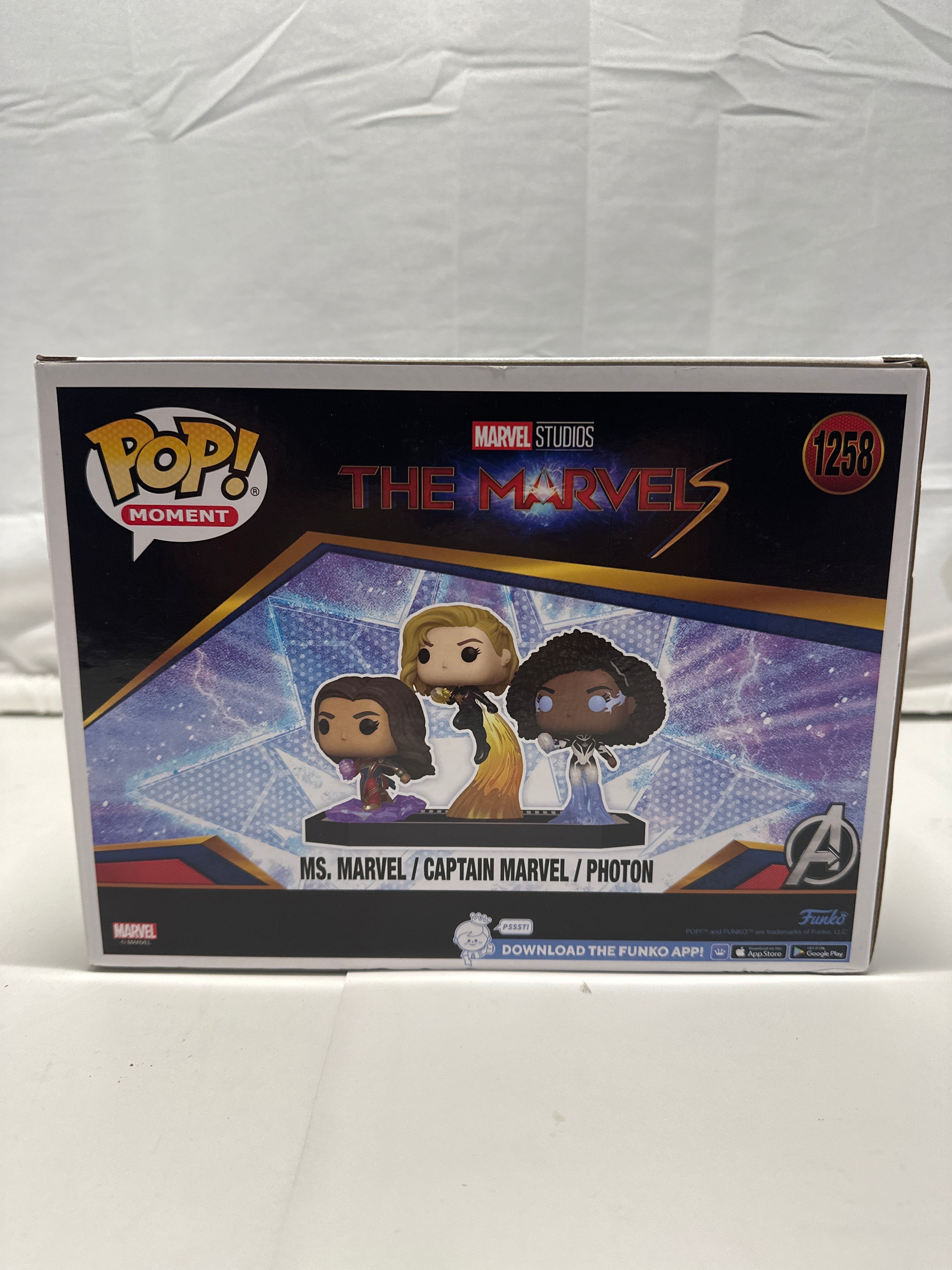 Funko Pop Moment The Marvels Ms Marvel Captain Marvel Photon #1258 Target Exclusive